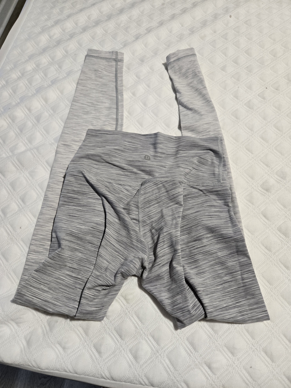 lululemon athletica Heathered Light Gray Leggings